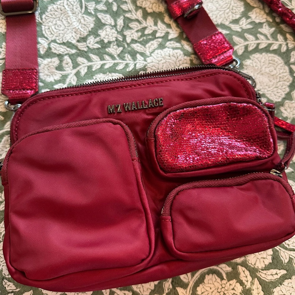 New MZ Wallace Crossbody Cranberry Red Purse